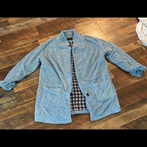 MINKPINK large fuzzy blue over size coat